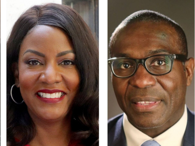 Tishaura Jones and Lewis Reed