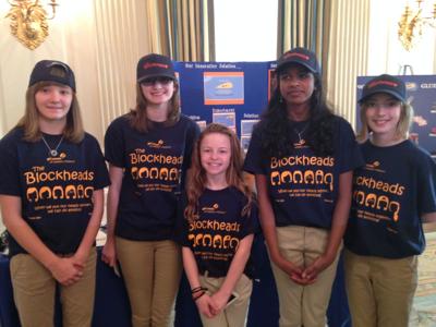 St. Louis Girls Scouts exhibit 'EcoBin' invention at White House Science Fair