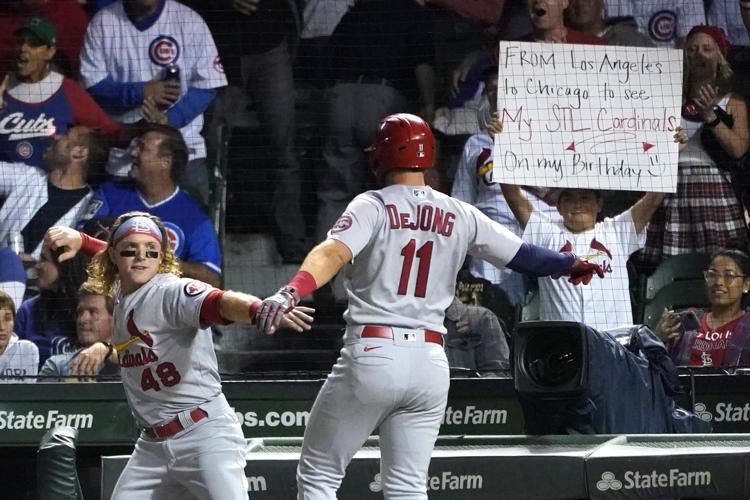 Here's why a Cards fan celebrated a Cubs home run at Wrigley