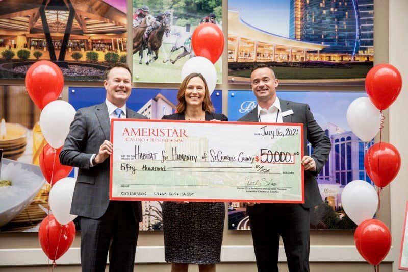 Habitat for Humanity of St. Charles County Receives Ameristar St. Charles Donation