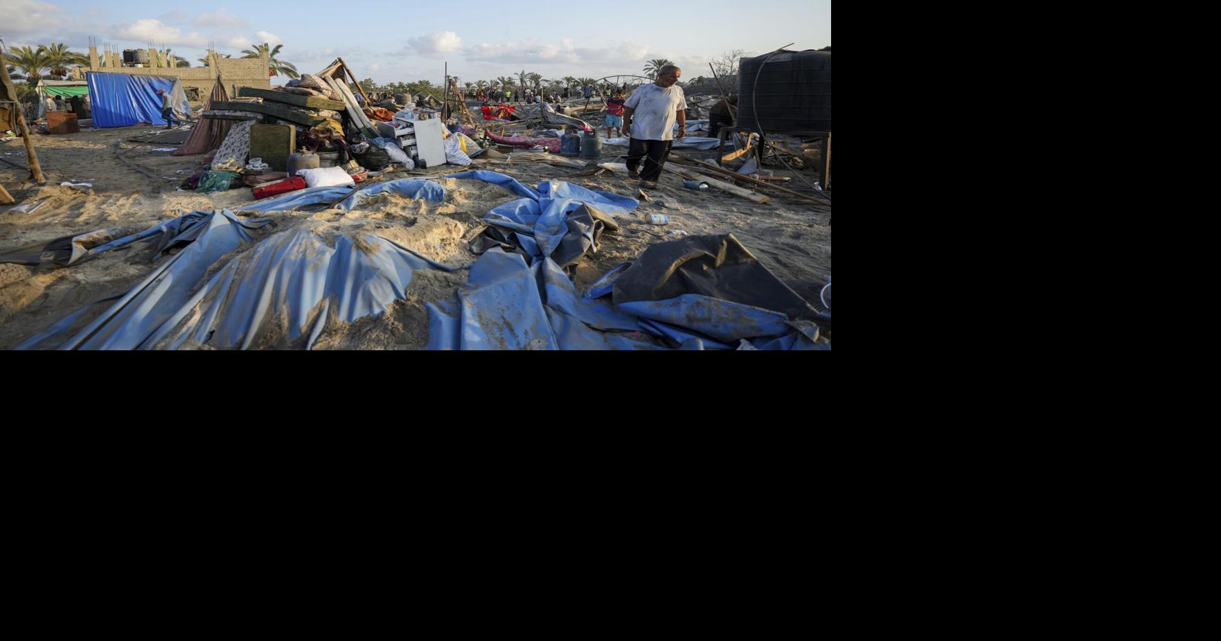 An Israeli strike on a tent camp in a Gaza humanitarian zone killed at least 19 people