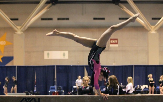 Girls gymnastics event at America's Center has a family feel