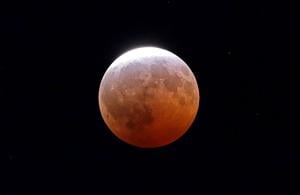 Partial lunar Eclipse over St. Louis