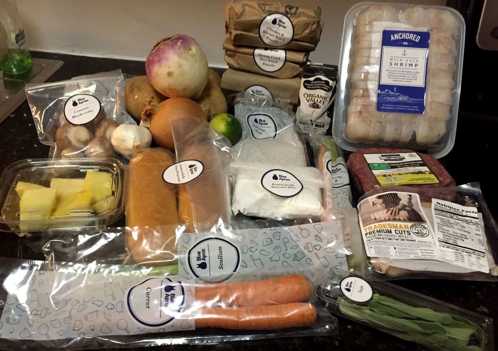 average cost of blue apron meals