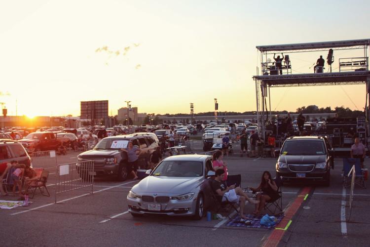Nelly's drive-in concert at Hollywood Casino Amphitheatre's parking lot