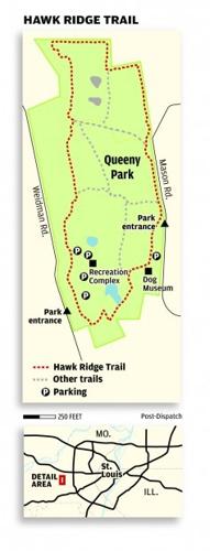 Queeny Park Trail Map Queeny Park Hawk Ridge Trail Map | | Stltoday.com