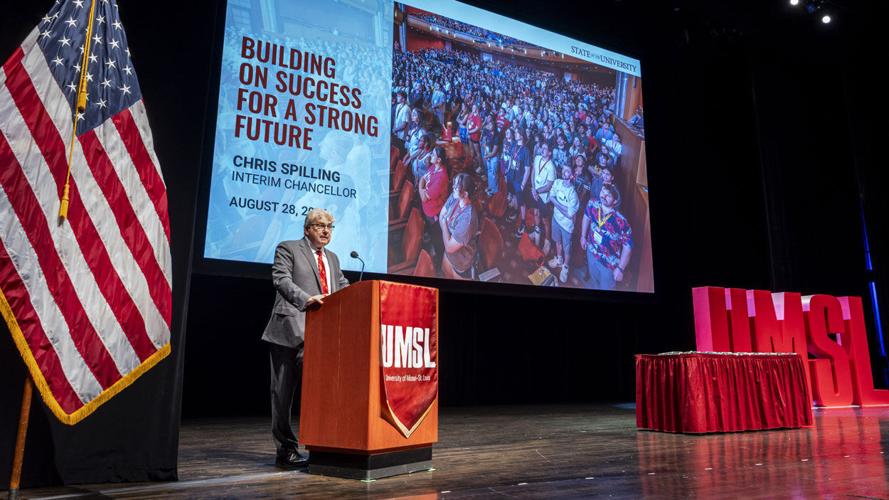 Interim Chancellor Chris Spilling vows to continue building on UMSL’s recent success during annual State of the University Address