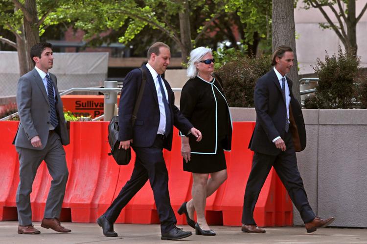 Sweeney arrives at Eagleton Courthouse