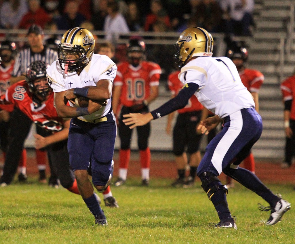 Althoff beats Triad in battle of unbeatens with late interception