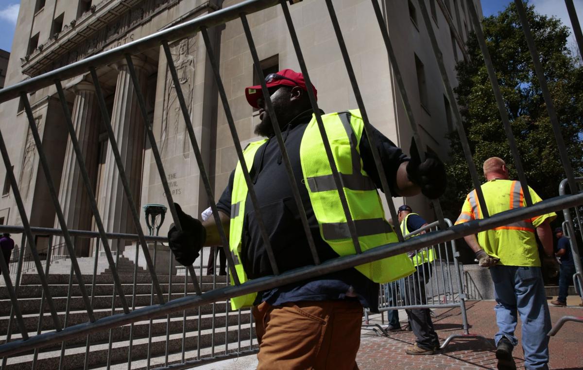 Barricades erected around courthouses in advance of Stockley verdict