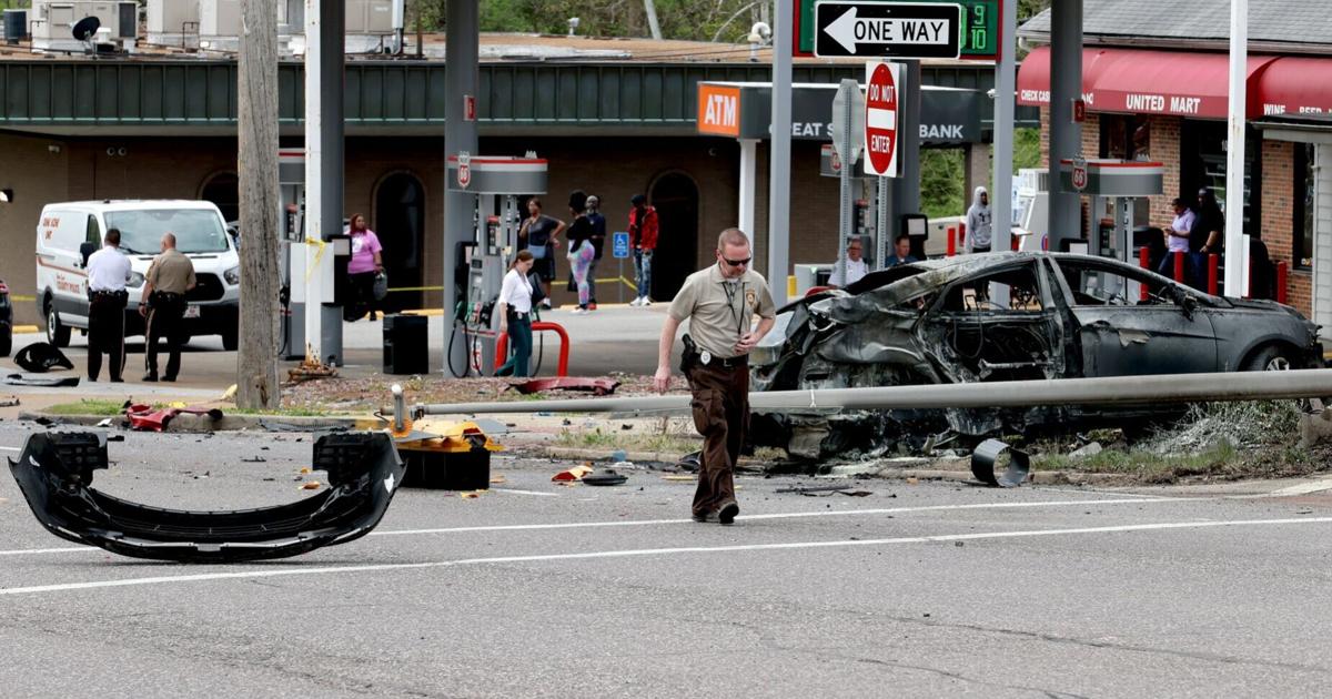 Cars totaled, juvenile driver injured in crash on Raymond roadway