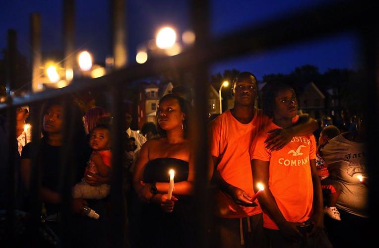 Vigil held for Mansur Ball-Bey, killed by police
