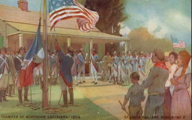Three-flag ceremony