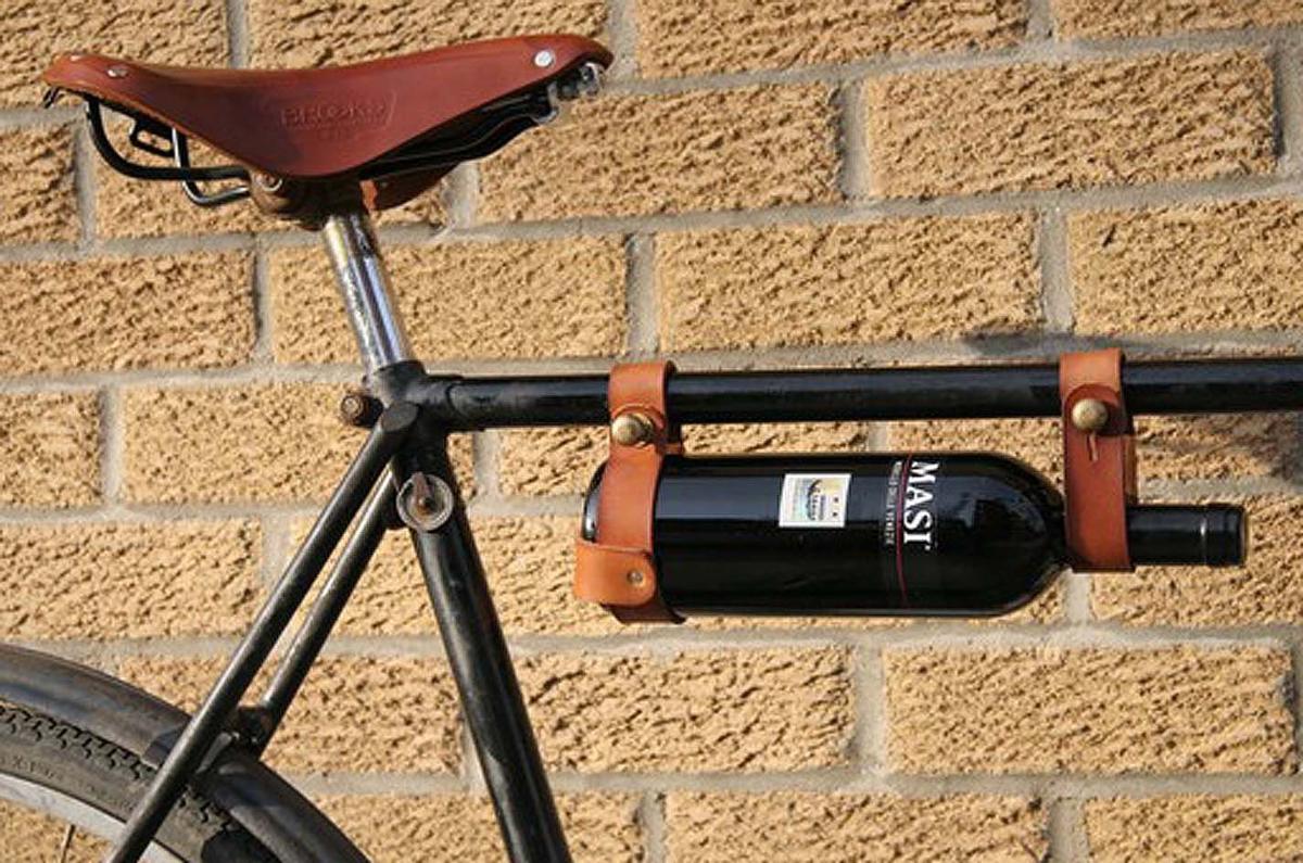 Gear • Bicycle Wine Rack Leather Bike Bottle Holder Health