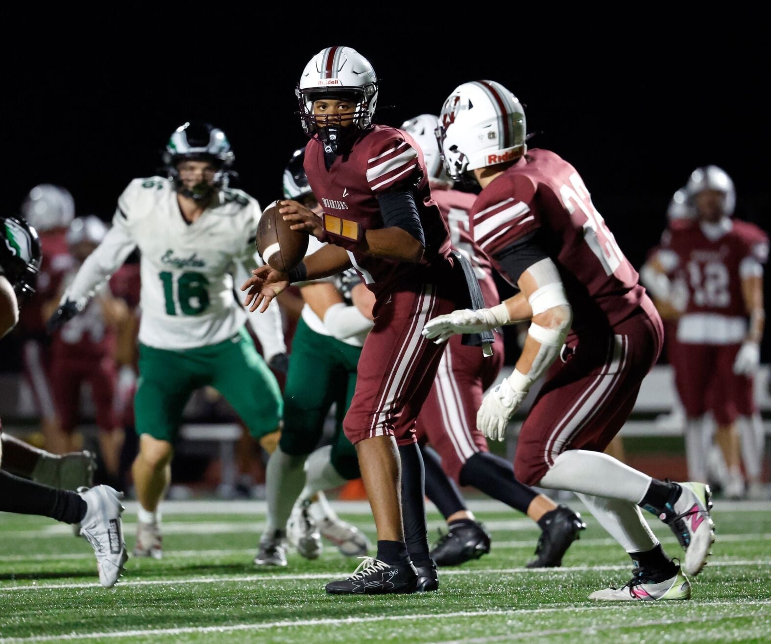 stltoday.com - Steve Overbey | Post-Dispatch - St. Charles West rides wishbone attack to win over Orchard Farm for 5-0 start