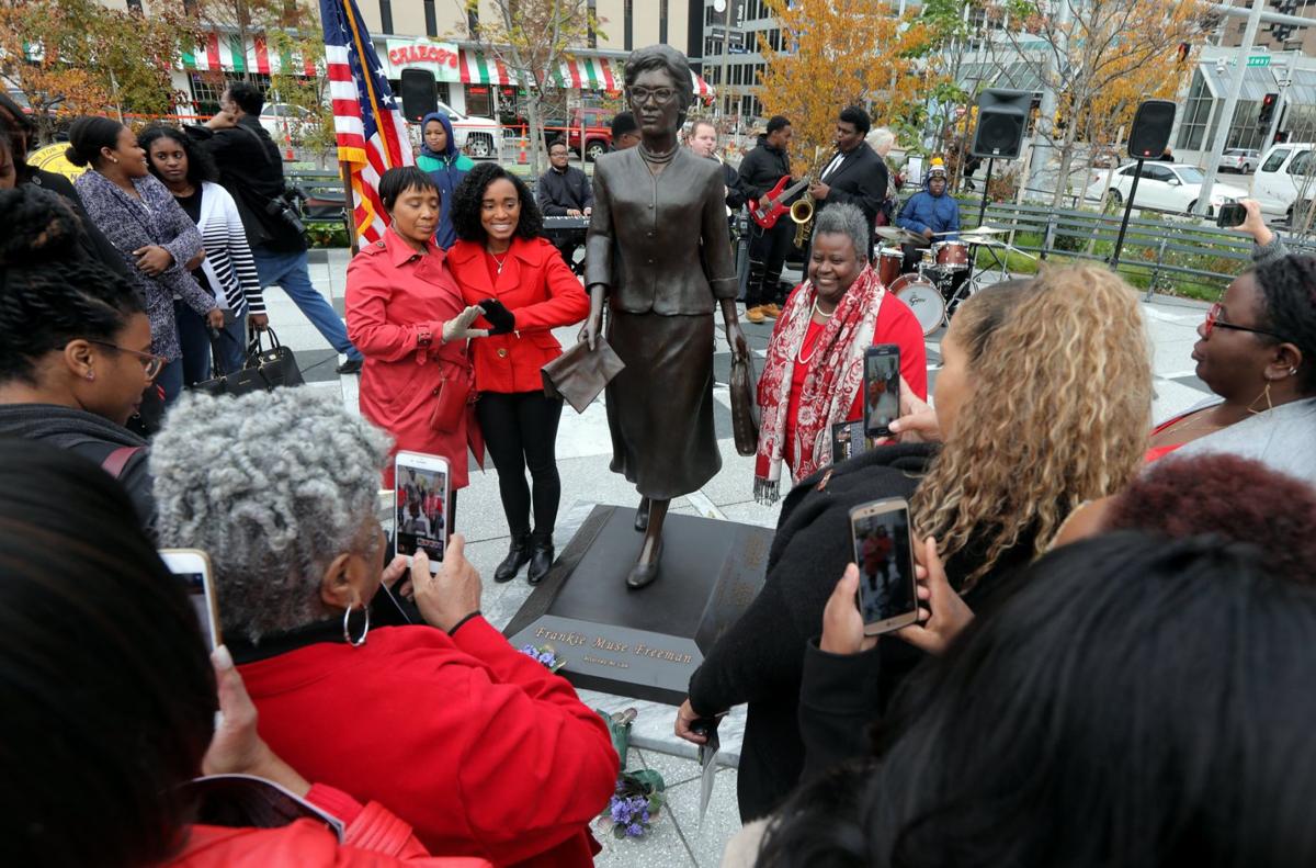 Civil rights icon Frankie Muse Freeman honored with statue
