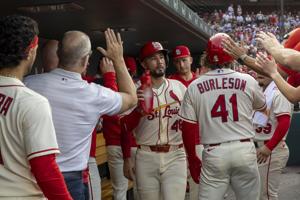 Cardinals take on Rockies at Busch Stadium