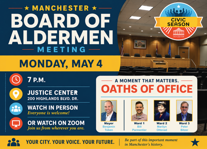 Residents Invited to Witness Oaths of Office at May 4 Board of Aldermen Meeting