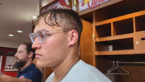 Cardinals' JJ Wetherholt talks about his homer Sunday vs. Mariners