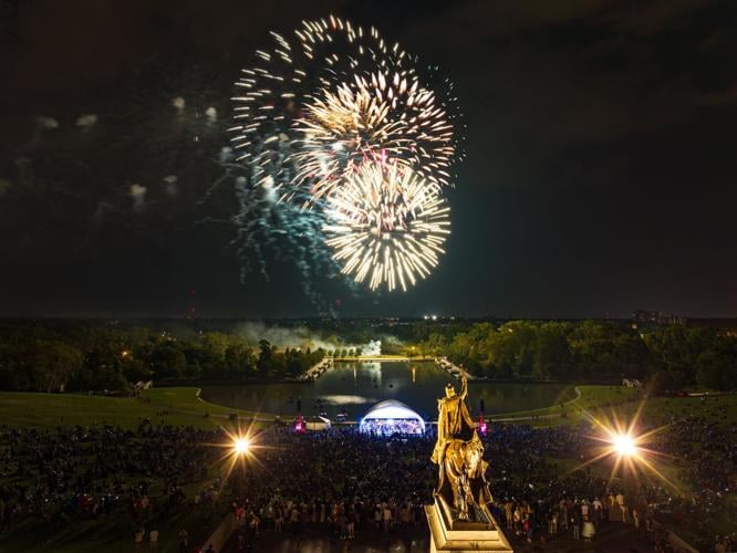 Fireworks in Forest Park, SLSO