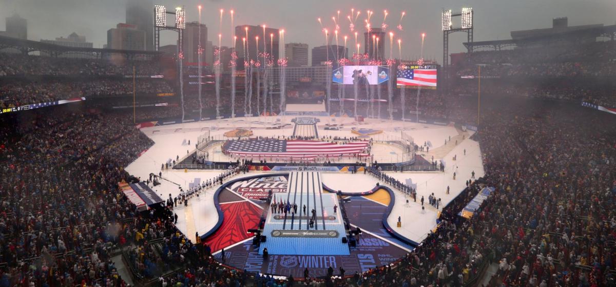 Scenes From Busch Stadium As Blues Beat Blackhawks In Winter