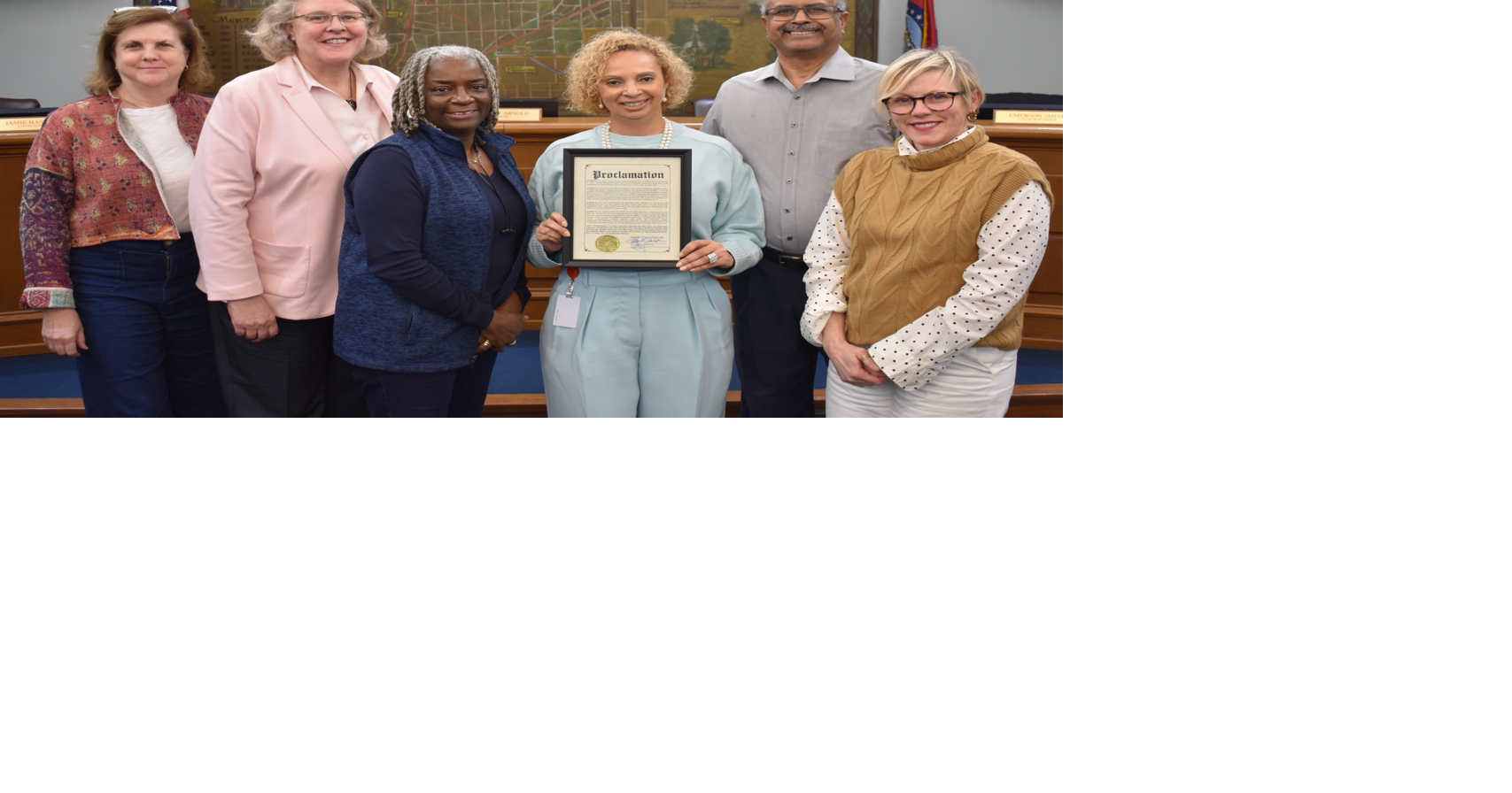 Council honors city manager for transformational leadership