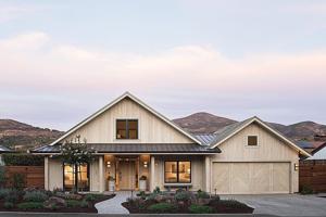 The top 8 exterior trends defining curb appeal in 2026:  Warm colors, black trim and beams