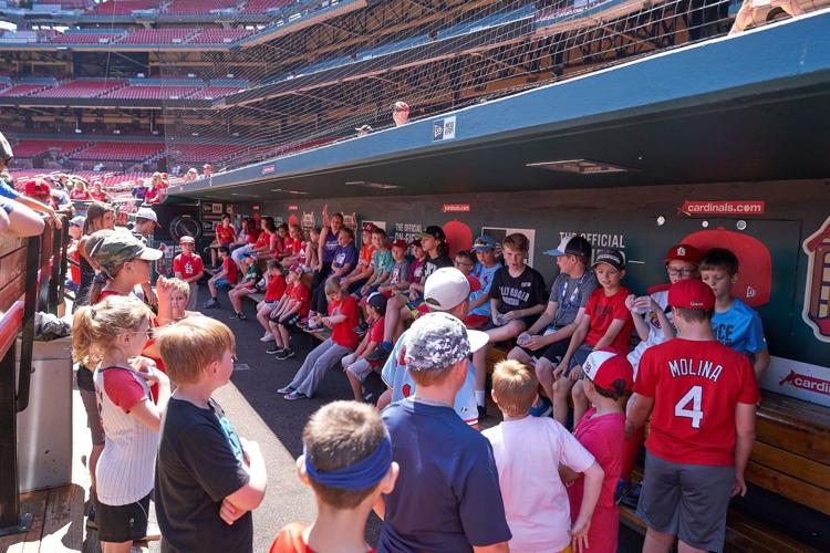 St Louis Cardinals Busch Stadium Kids T-Shirt