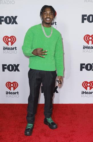 Lil Tjay attends the 2022 iHeartRadio Music Awards at The Shrine Auditorium in Los Angeles on March 22, 2022.