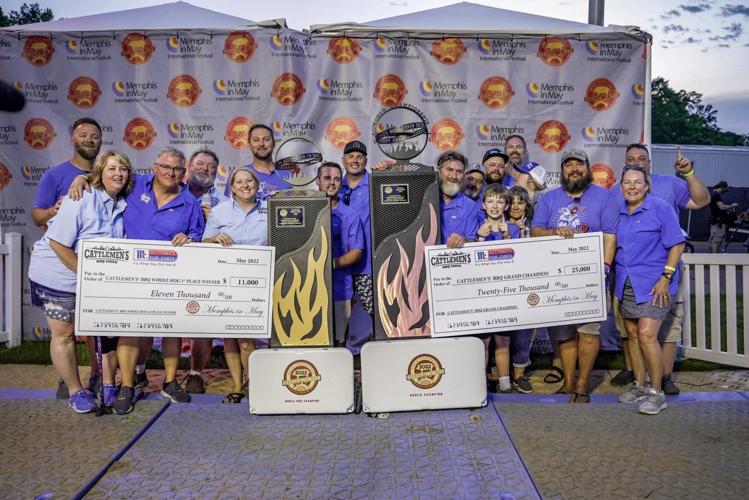 The Blues Hog barbecue team after winning the recent Memphis in May competition