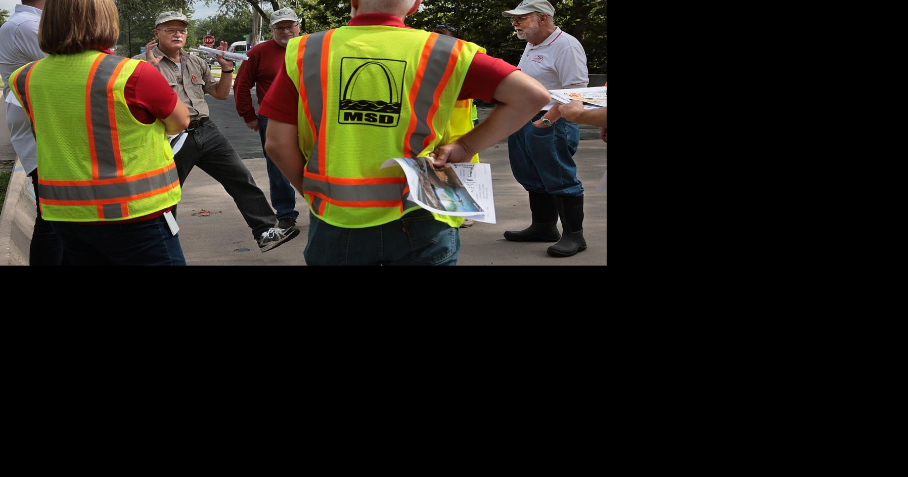 University City officials join MSD on a tour of floodprone River Des Peres