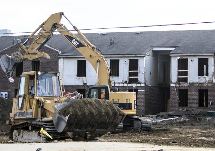 Demolition of Preservation Square apartments in 51