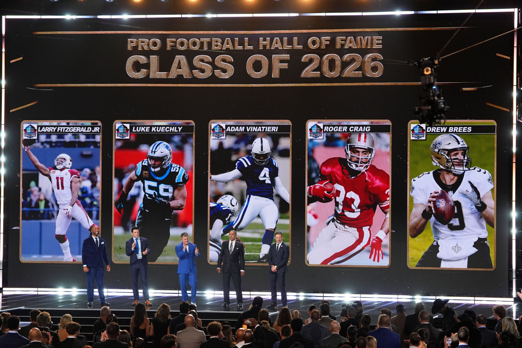Drew Brees, Larry Fitzgerald headline Football Hall of Fame
