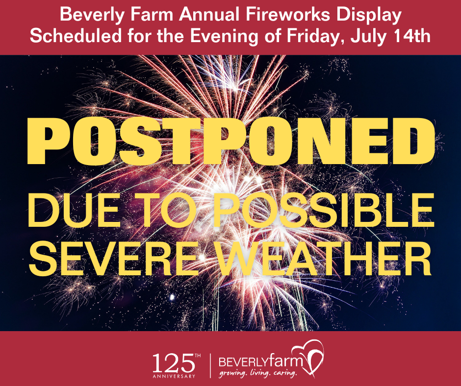 Beverly Farm Fireworks Display Planned for Friday Evening July 14th in