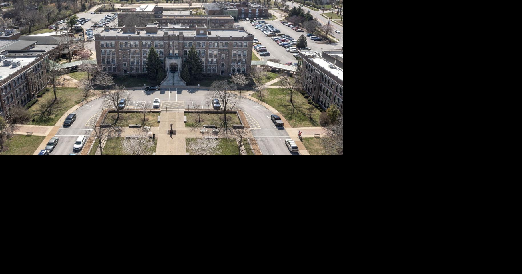 School District of Clayton officials say they're considering the former Catholic college's campus to serve as a temporary space for one of the district's elementary schools as it undergoes renovations.