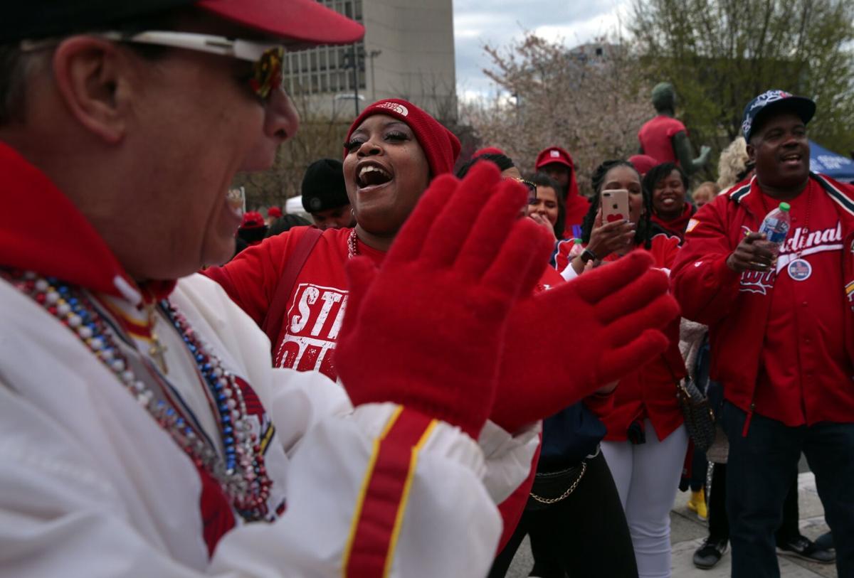 Photos: St. Louis Cardinals fans turn downtown into 'a sea of red