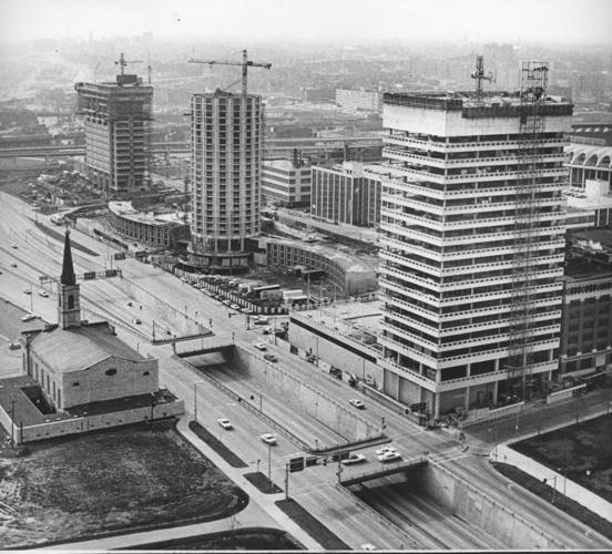 Buildings going up, 1967