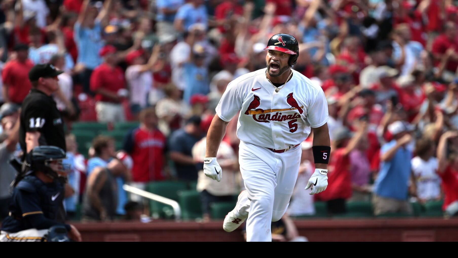 Quick hits: Pujols' first 2-homer game at Busch in 11 years sends Cardinals to win vs. Brewers