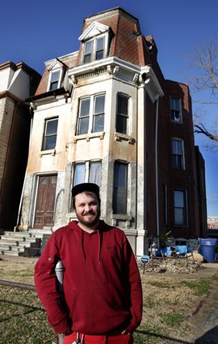 Kaleb Higgins restores an old house, while YouTube watches.