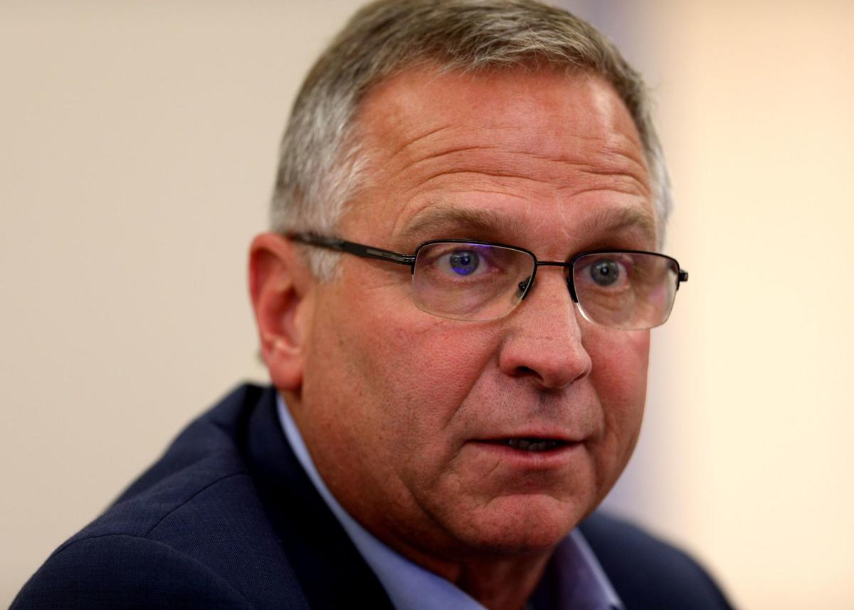 Rep. Mike Bost speaks with P-D editorial board
