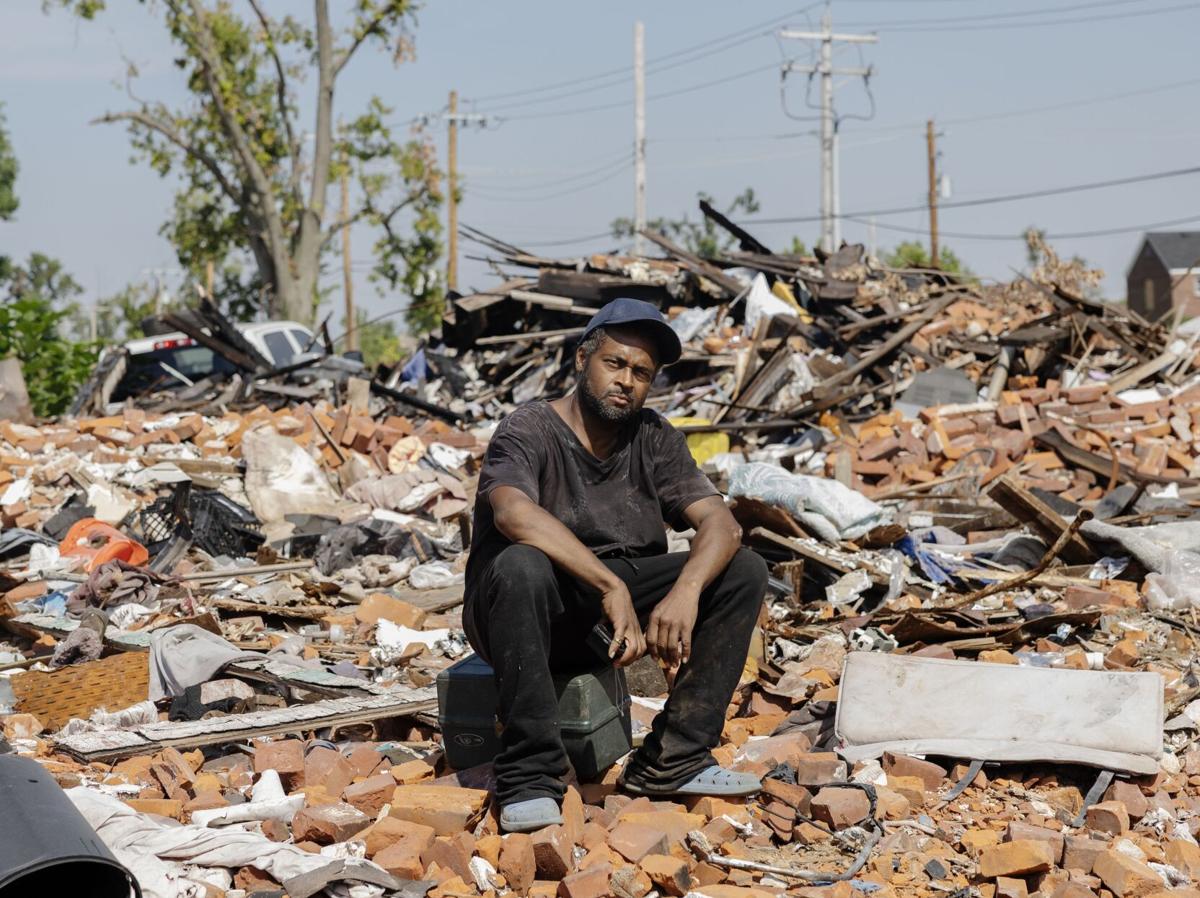 Tornado debris remains widespread throughout parts of Ӱԭ