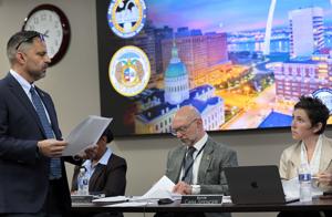 Mayor, police board quibble over budget transfers at public meeting