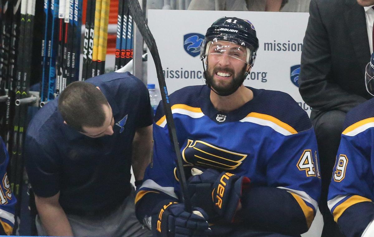 Blues and Jets battle in game 3 of the playoffs