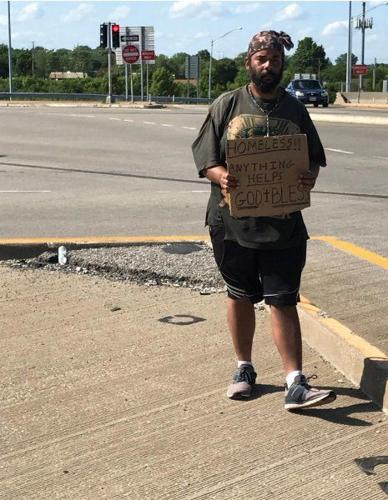 Homeless man panhandled for days to buy art supplies