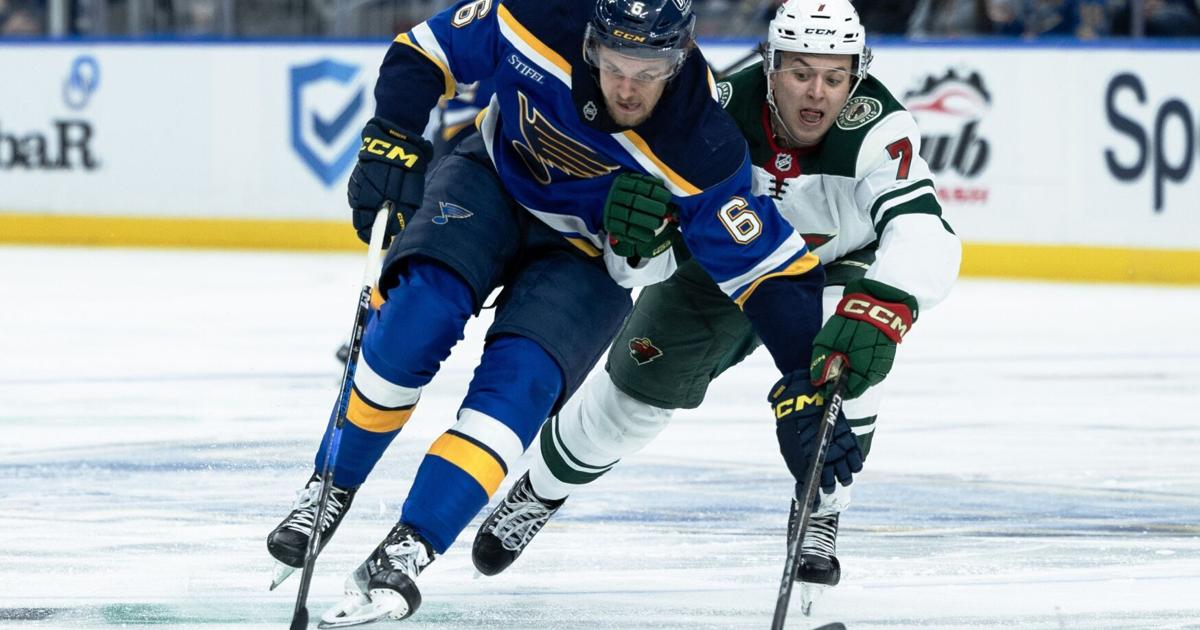 Blues defenseman Philip Broberg out four to six weeks with lower-body ...