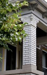 Fancy brickwork on old buildings