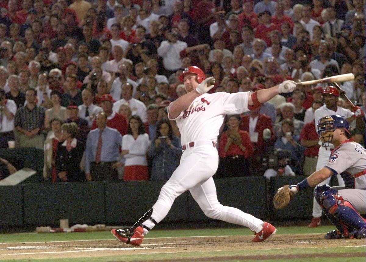 Baseball In Pics on X: Sammy Sosa hugs Mark McGwire after his record  breaking home run, 1998  / X