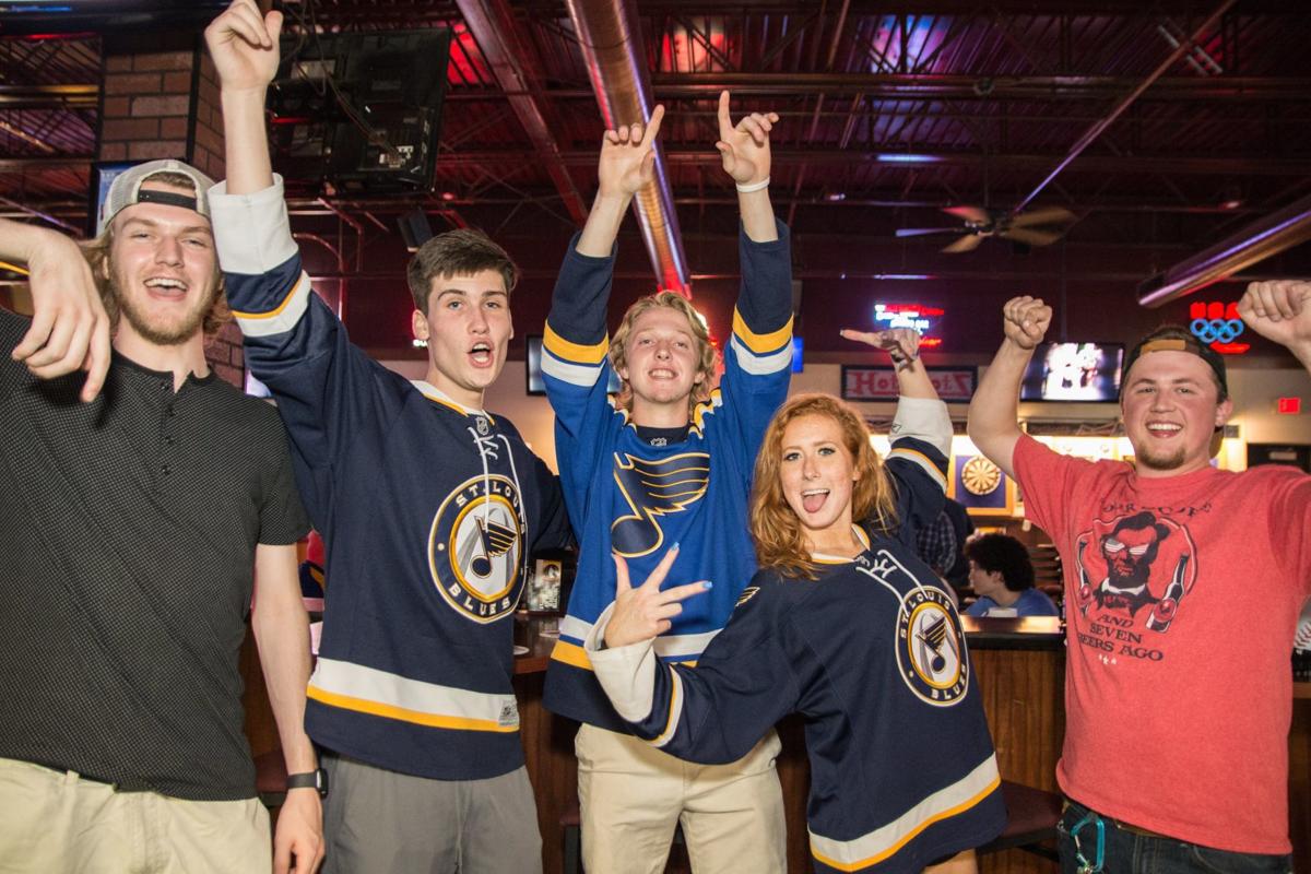 Blues Fans at Hotshots Fenton during Stanley Cup Final Game 5