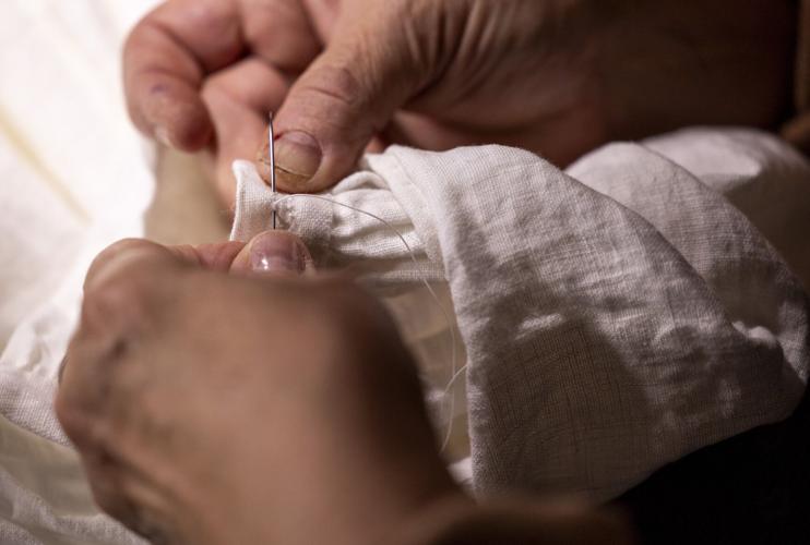 Kathy Nadeau re-creates clothing styles from centuries past