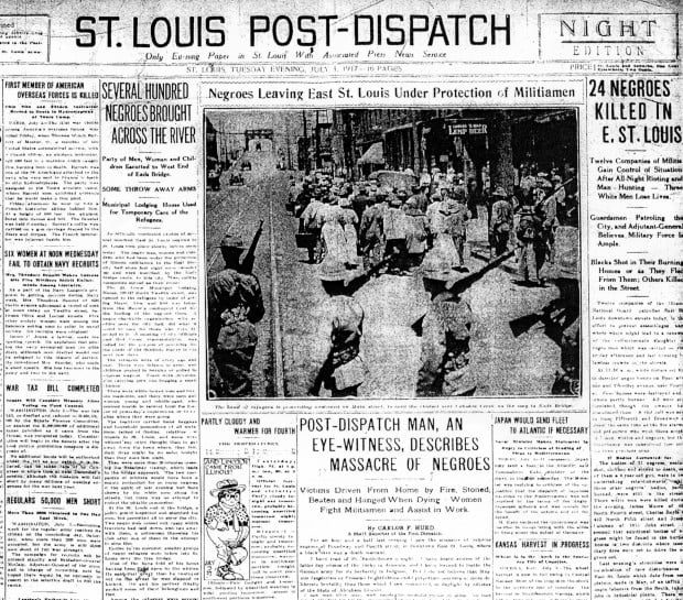 A Look Back • Worker struggles, racial hatred in East St. Louis explodes in white rioting ...